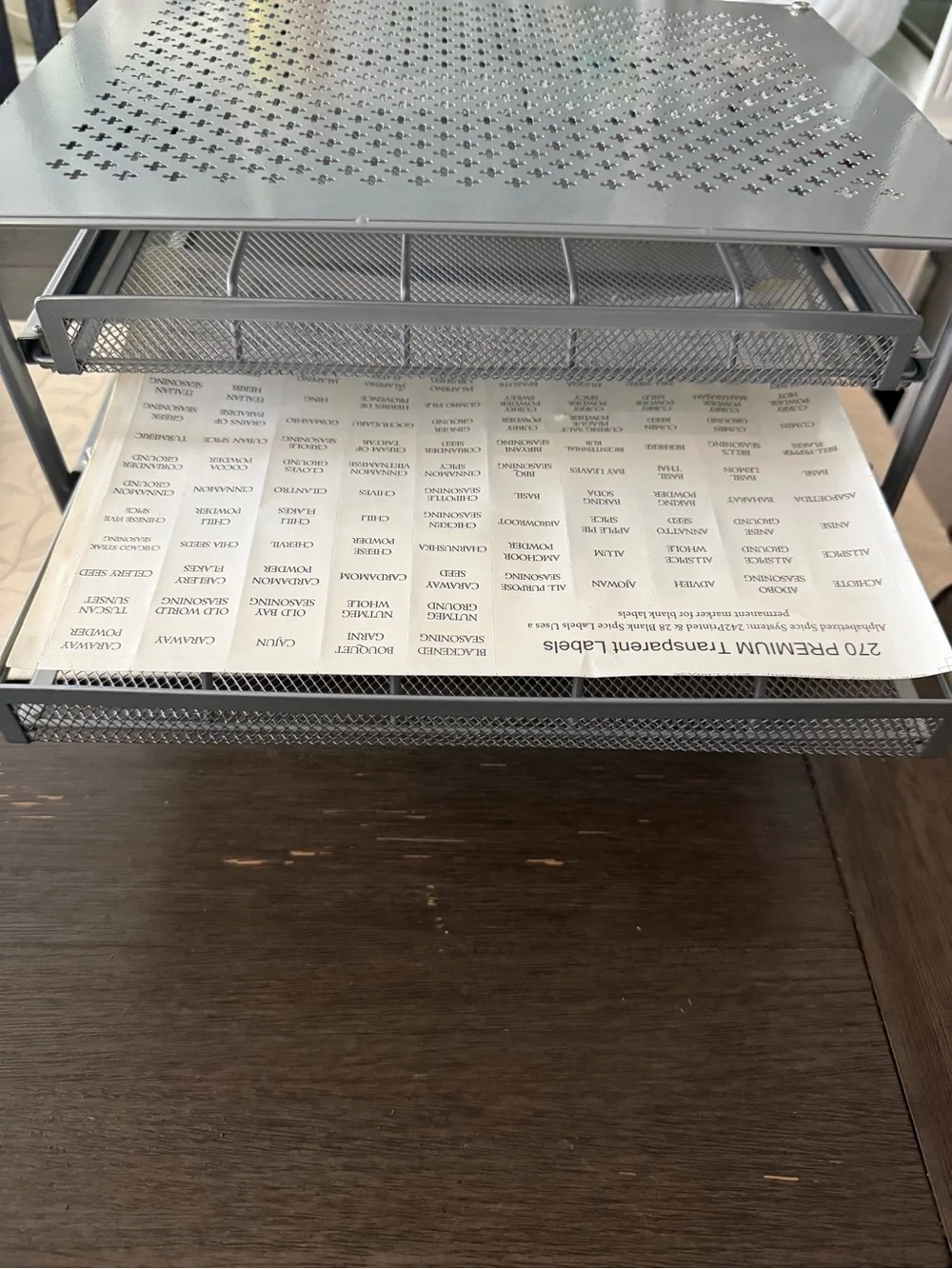 30-Bottle Spice Rack with Drawer Organizers, 3-Tier - Metal